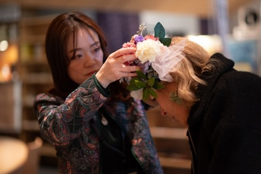 宮城の草花でヘッドドレスを作ろう