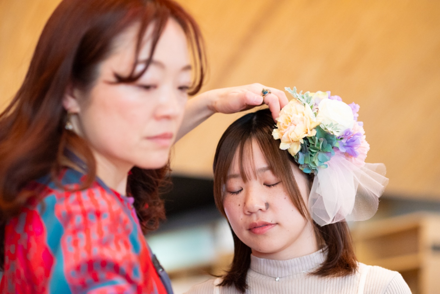 宮城の草花でヘッドドレスを作ろう